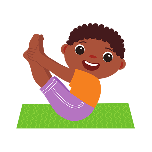 child doing yoga